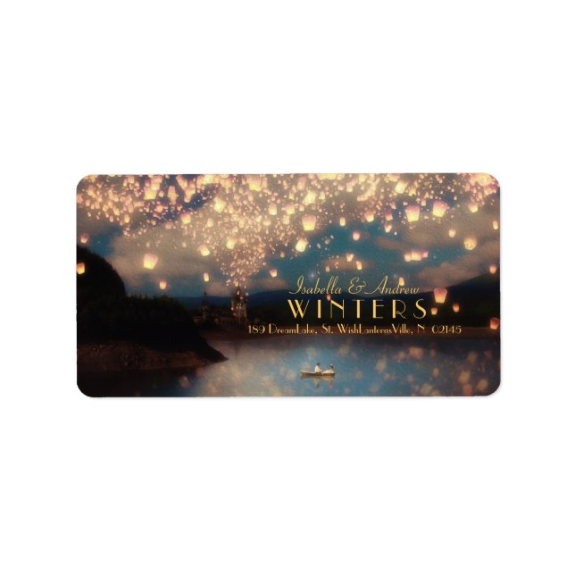 Love Wives (Wish Lanterns) Étiquette de adresse (Devant)