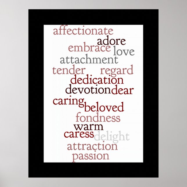 Love Words Poster (Vorne)