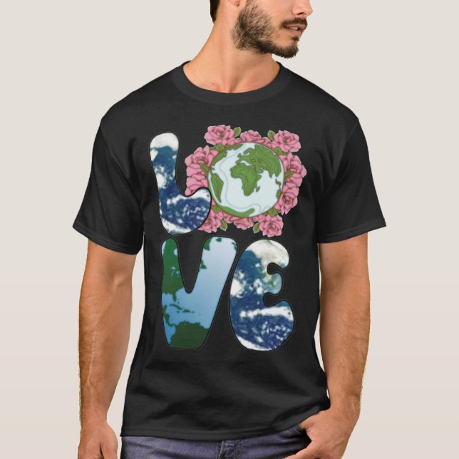 Love World Earth Day 2023 Planet Environmental Ani T-Shirt (Vorderseite)