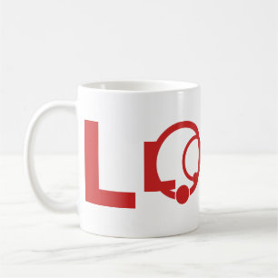 LOVE-Wortmarkentasse Rot Kaffeetasse