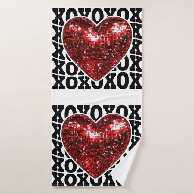 LOVE XOXO BADEHANDTUCH (Badehandtuch)