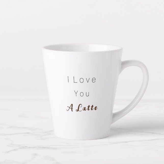 Love You a Latte, latte mug (Droite)