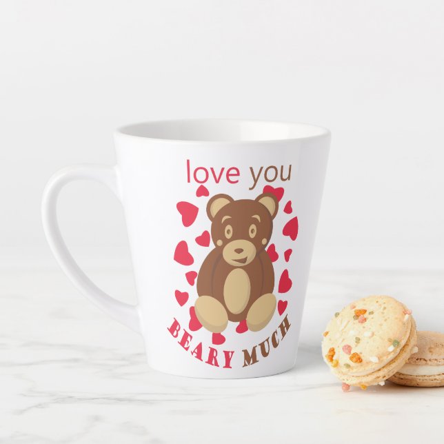 Love you beary much for Valentine's Day Milchtasse (Beispiel)