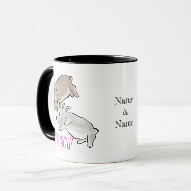 Love you bunnies  tasse (Vorderseite Links)