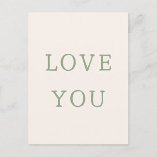 Love You Card. Postkarte