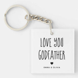 Love You Godfather Photo Retour et texte manuscrit