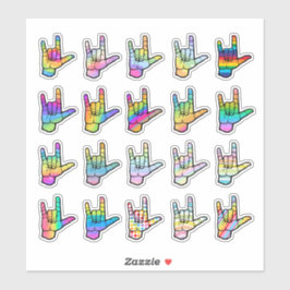 Love You Loudly – ASL Sticker for Every Heart