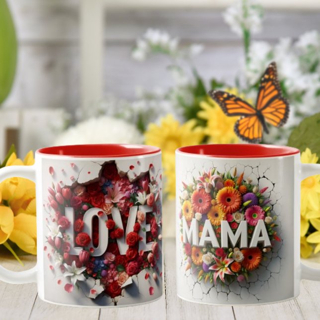 Love You Mama Fête des mères Mug (Créateur téléchargé)