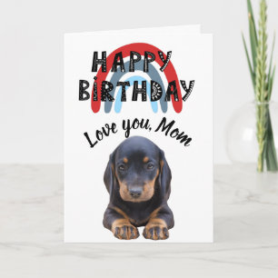 Love you Maman Carte d'anniversaire personnalisée 
