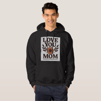 Love You Maman Sweat - shirt à capuche de coeur po
