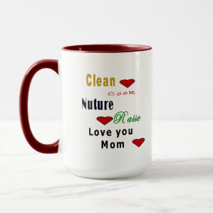 Love You Mom 2 tone Mug