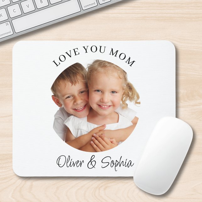 Love You Mom Mother's Day Photo  Mousepad (Von Creator hochgeladen)