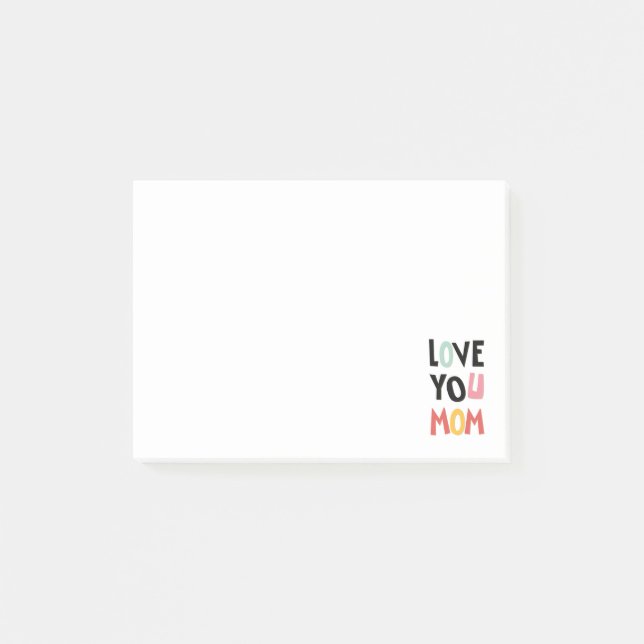 Love You Mom Post-it Notes (Devant)