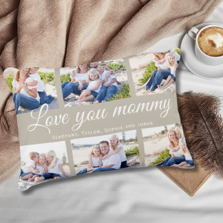 Love you Mommy Collage 6 Photos Of the Childrens Dekokissen