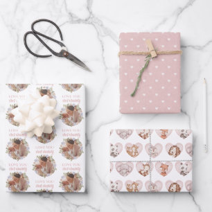 Love You Mommy Photo Wrapping Feuilles de papier