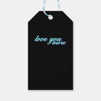 Love You More Expressive Art  Geschenkanhänger