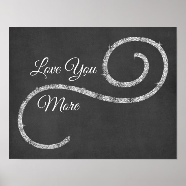 Love You More Quote Poster (Vorne)