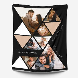 Love You Photo Collage Couverture en polaire