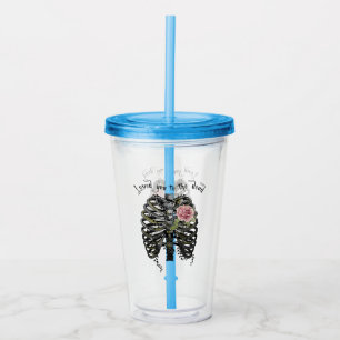 Love you to the Dead - Gothic Rib Cage Acryltrinkbecher