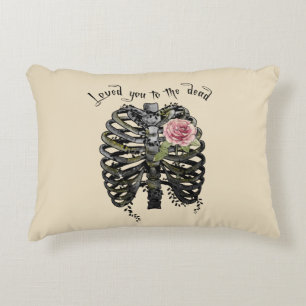 Love you to the Dead - Gothic Rib Cage Dekokissen