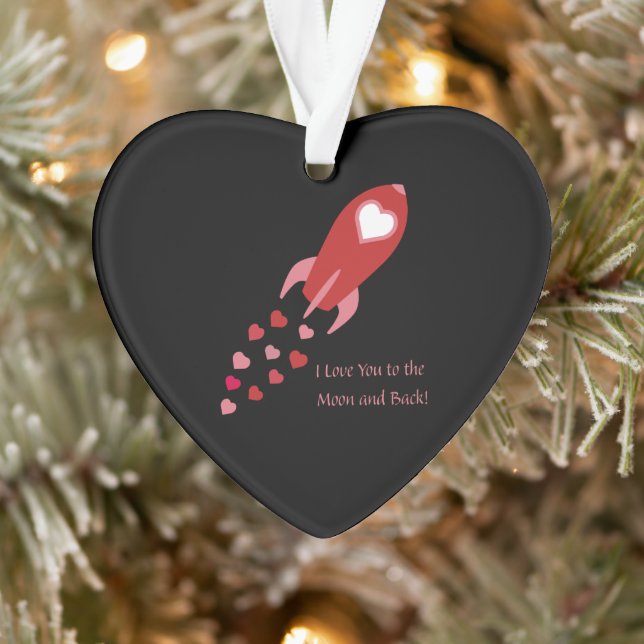 Love You to the Moon and Back Rocket Ship (Arbre)