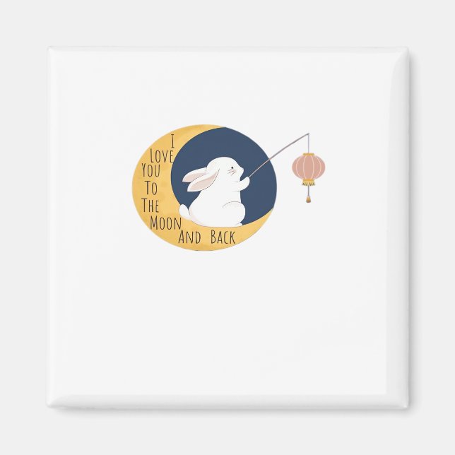 Love You To The Moon And Back Timeless Appeal Art  Magnet (Vorne)