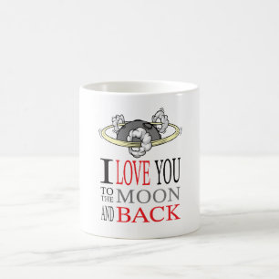 Love You to the....Valentinstag Geschenkidee Kaffeetasse