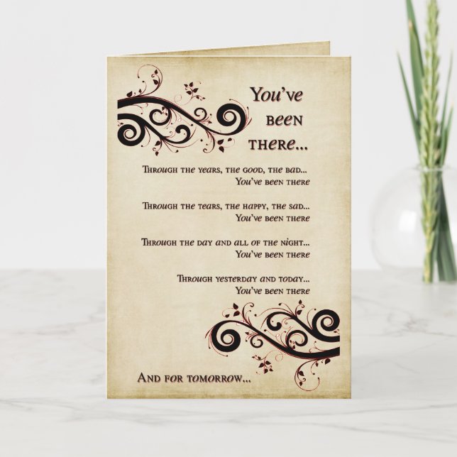 Love You Today et Tomorrow Carte de voeux (Devant)