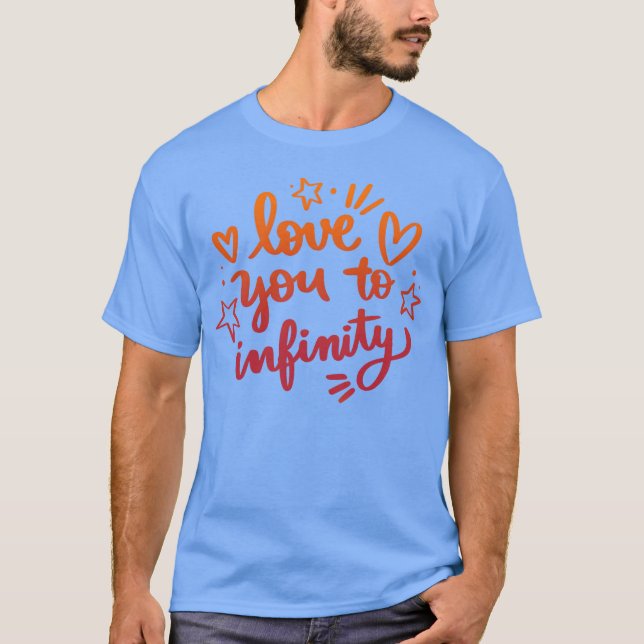 LOVE YOUO INFINITY Retro T-Shirt (Vorderseite)
