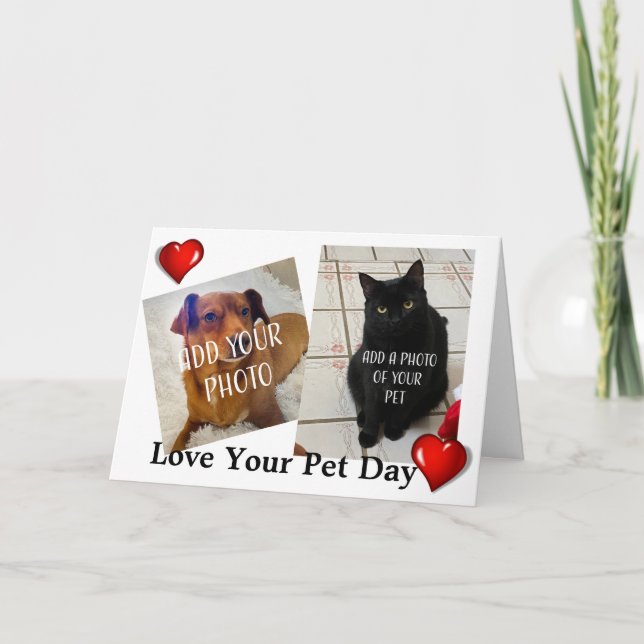 Love Your Pet Day Karte (Vorderseite)