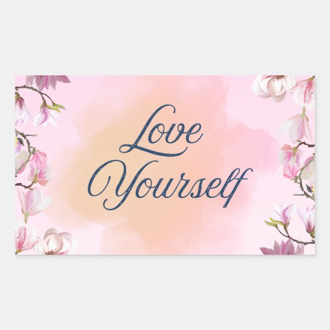 Love Yourself Aesthetic Sticker (Devant)
