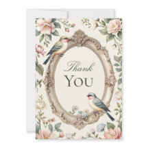 LoveBird Florale Verlobungsfeier Dankeskarten