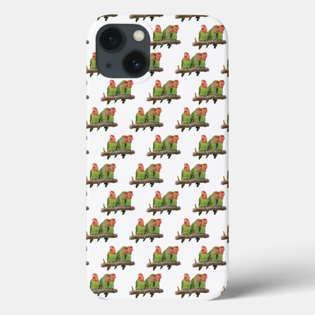 Lovebird Frenzy iPad Case (weiß) (Rückseite)