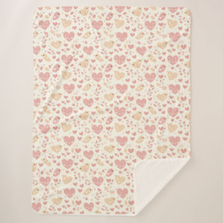 Lovebird & Herz Sherpadecke