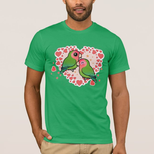 Lovebird Liebe Herz T-Shirt (Vorderseite)