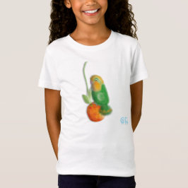 Lovebird mit Aprikosenillustrierung Shirt