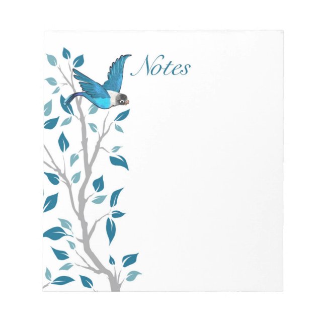 Lovebird-Notes Notizblock (Vorderseite)