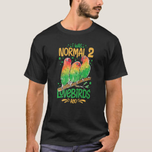 Lovebird Peach gegenüber Parrot Pet African Fische T-Shirt