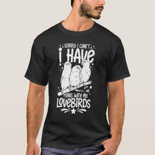 Lovebird Peach gegenüber Parrot Pet African Fische T-Shirt