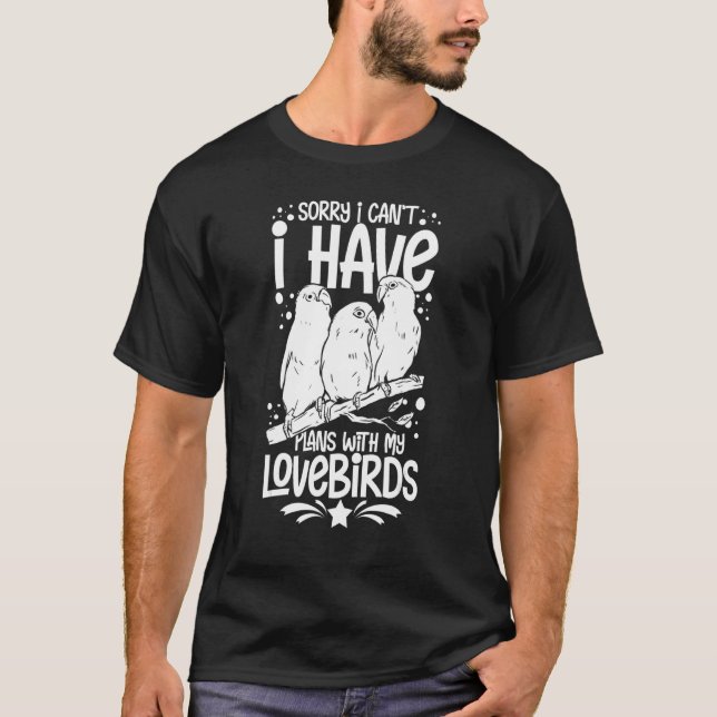 Lovebird Peach gegenüber Parrot Pet African Fische T-Shirt (Vorderseite)