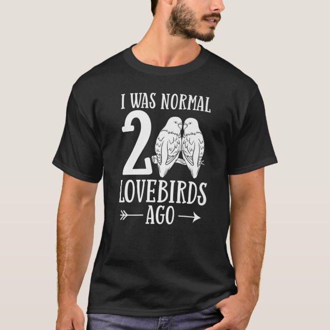 Lovebird Peach gegenüber Parrot Pet African Fische T-Shirt (Vorderseite)
