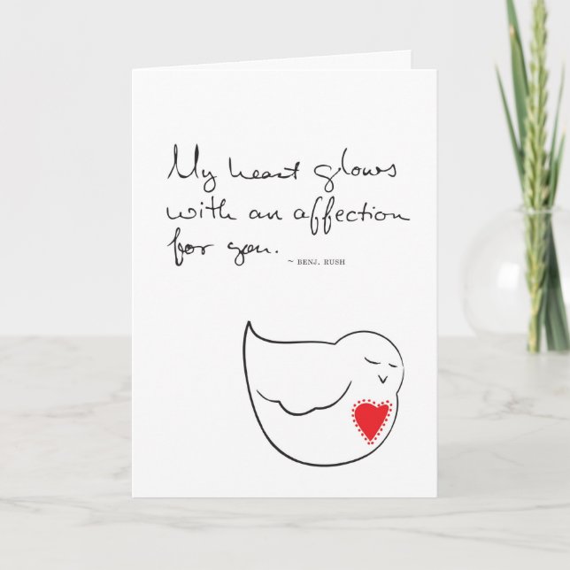 Lovebird Valentine Feiertagskarte (Vorderseite)
