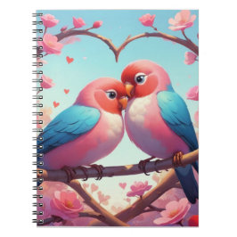 Lovebird Valentine Notizblock