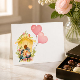 Lovebird Valentine's Day Card Feiertagskarte