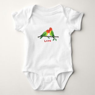 Lovebirds Baby One-Piece Strampler