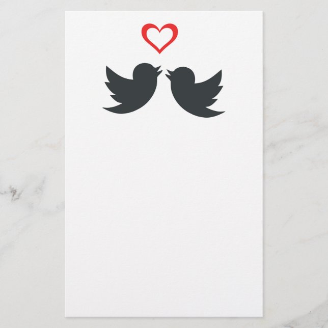 LOVEBIRDS BRIEFPAPIER (Vorderseite)