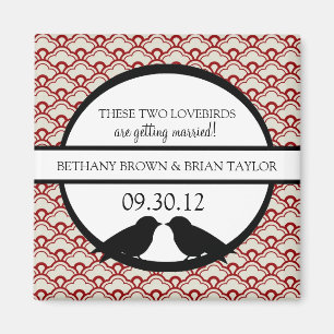 Lovebirds Collection Speichern des Datumsfelds Magnet