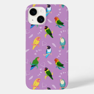 Lovebirds des Rainbow Colors Pattern Case-Mate iPhone 14 Hülle