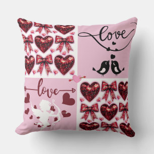 Lovebirds Forever Sweet Valentine's Day Kissen