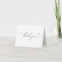Lovebirds Hochzeit Minimalistisch Danke, Card VS 2
